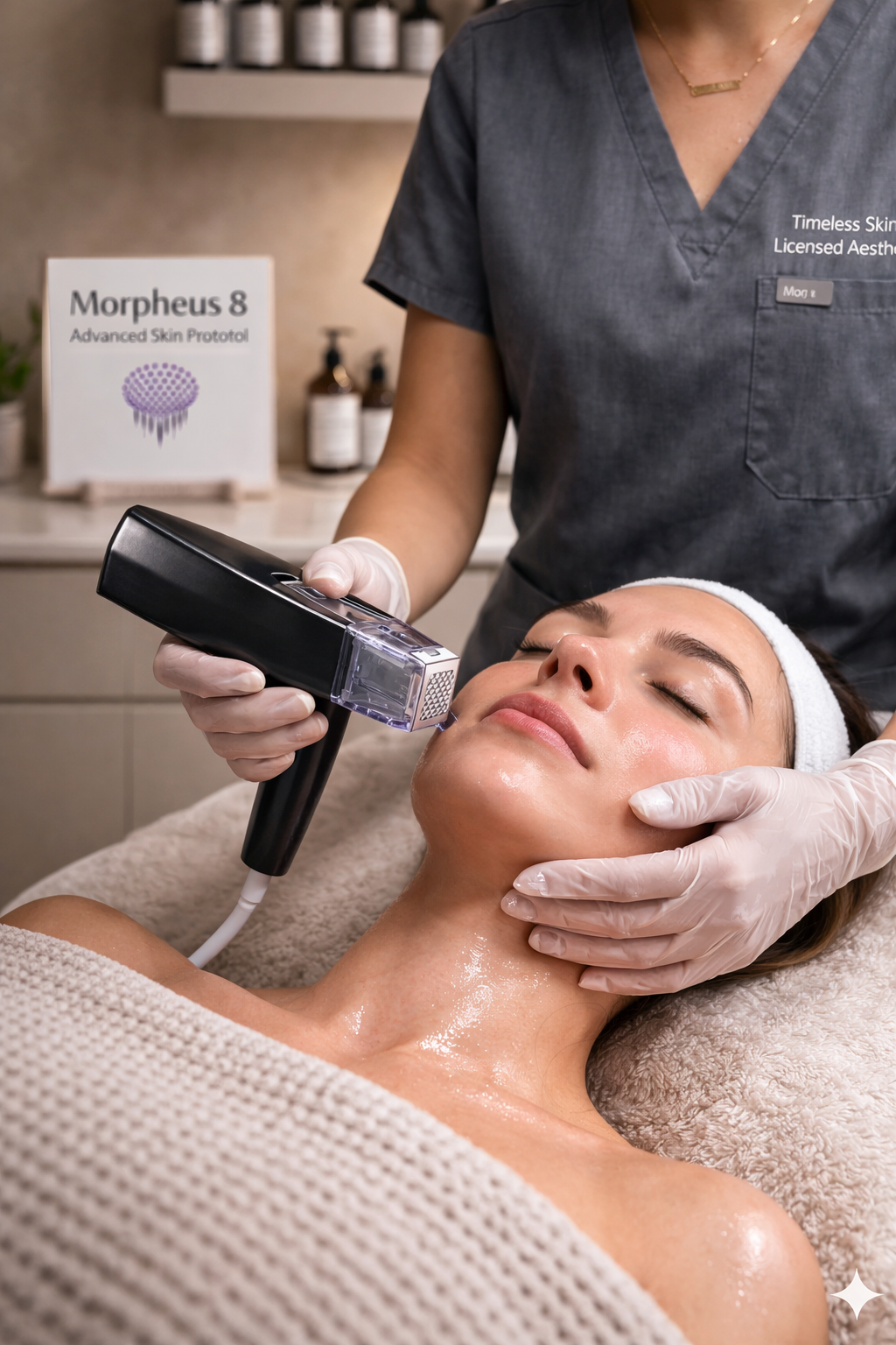 Morpheus8 RF microneedling treatment