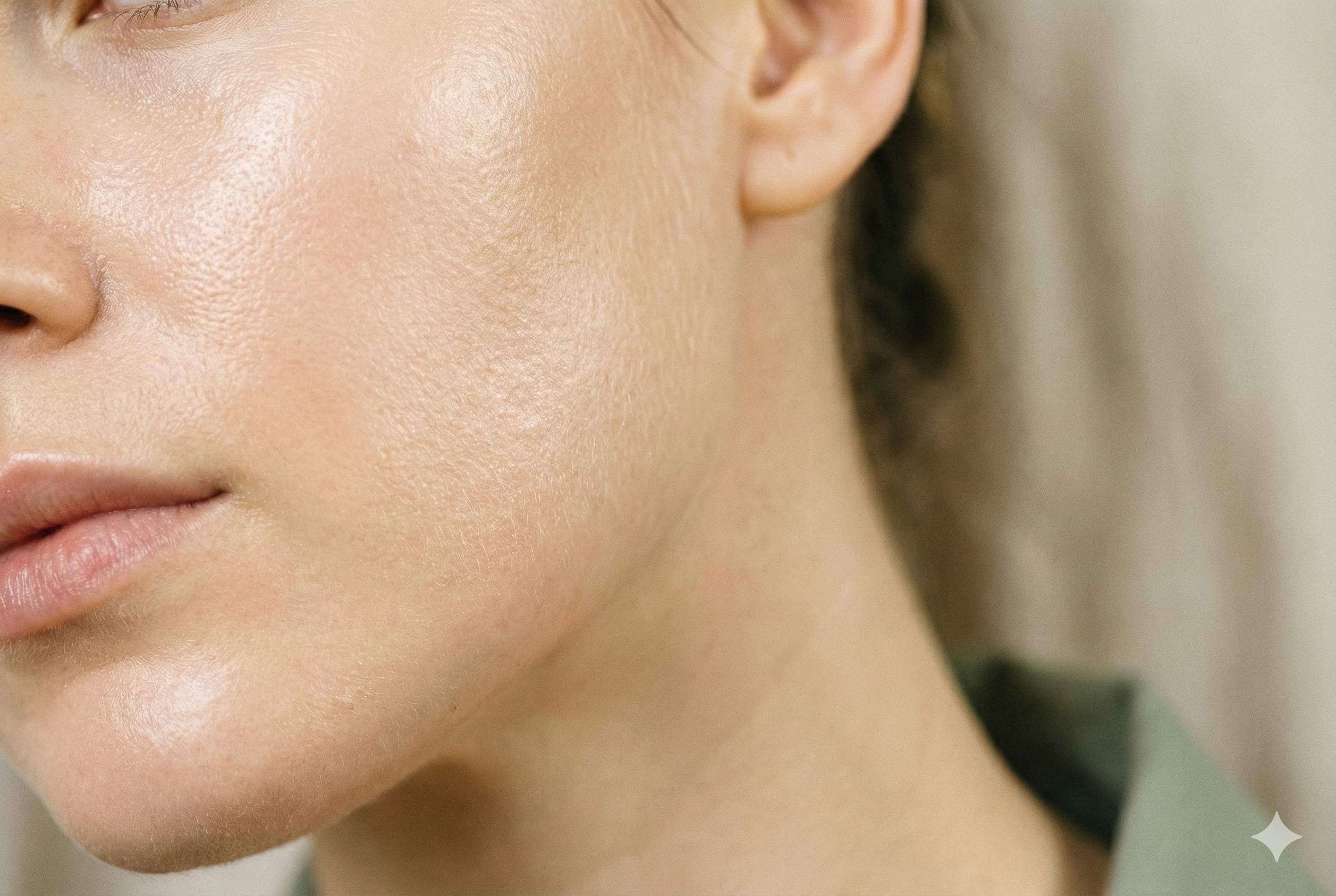 Healthy glowing skin texture